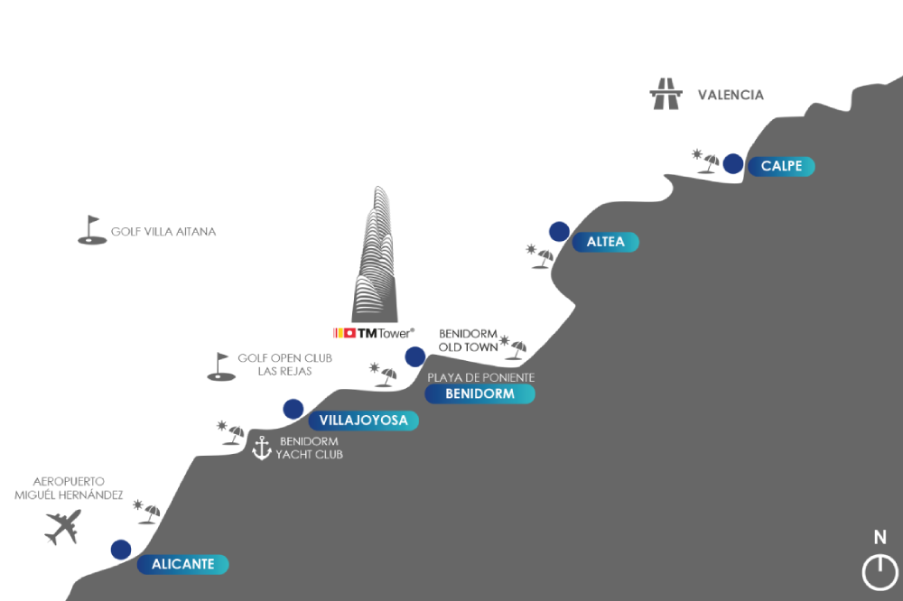 Mapa de ubicación de TM Tower by TM